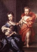 Sir Godfrey Kneller Edward and Lady Mary Howard oil painting